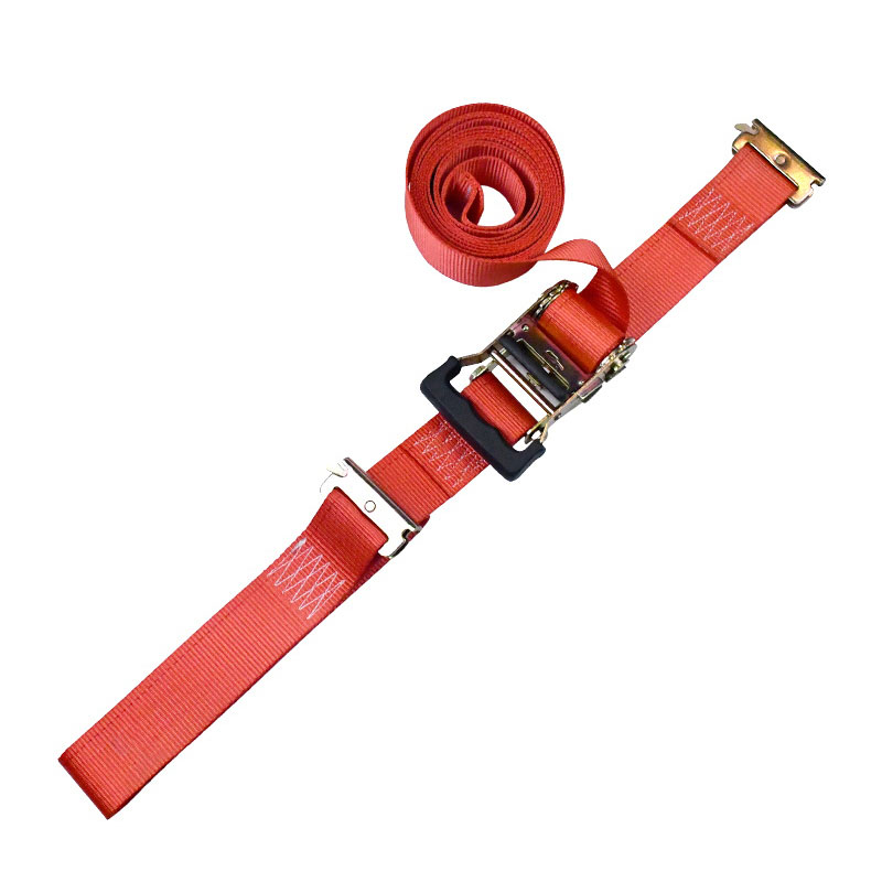 Correa de trinquete E-Track de trinquete con huella digital roja de 2 x 12 '