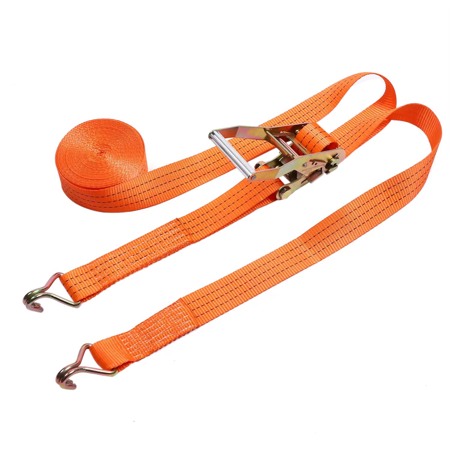 Correa de amarre de carga con trinquete para camión con mango estándar de zinc Colorer 3T de 38 mm