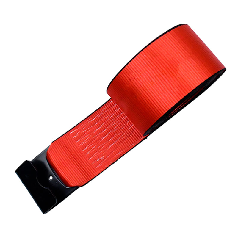 Correa de cabrestante de poliéster rojo de 4