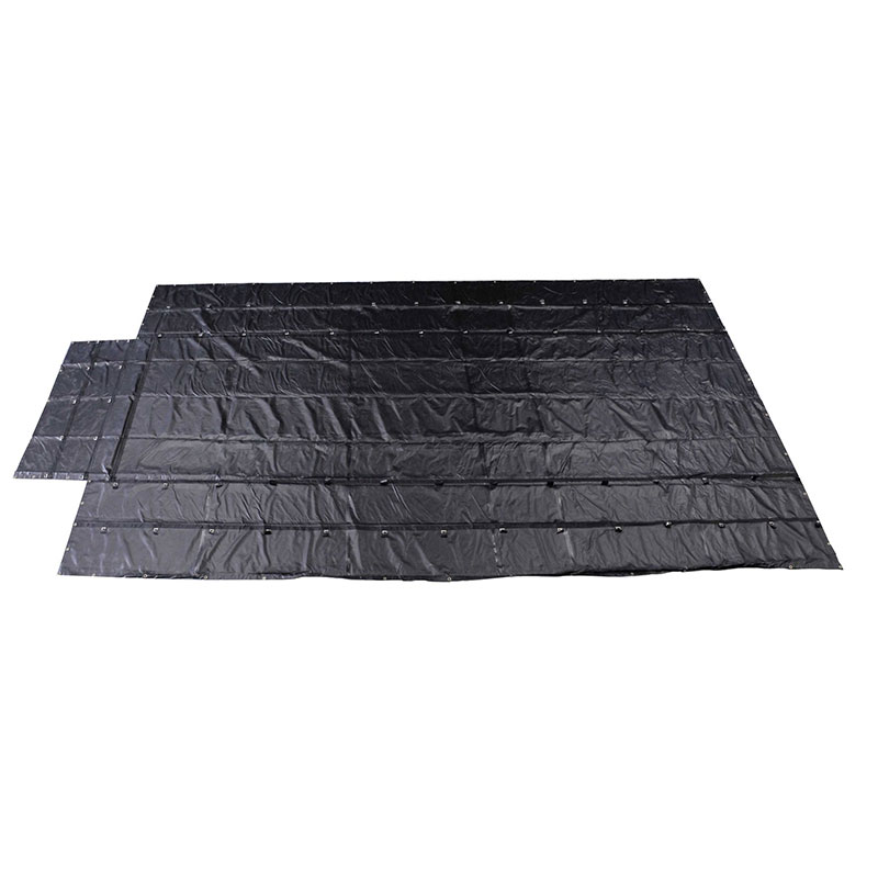Lona negra de madera resistente